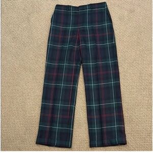 NEW Polo Ralph Lauren Plaid Wool Relaxed Straight Pant size 8 Blackwatch Multi